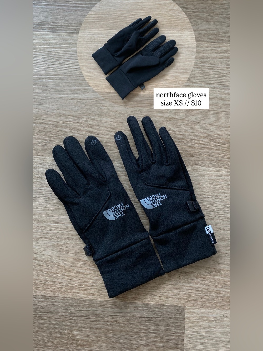 northface touch screen gloves womens XS